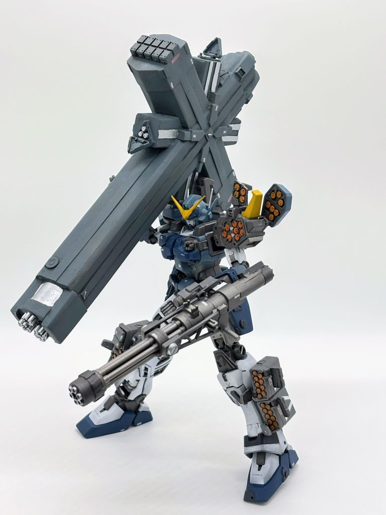 射撃ポーズこれが限界です…