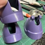 リックドム(GQ)脚部、ワンパーツ成形でこの曲面を再現するのは凄いと思う反面、目[…]