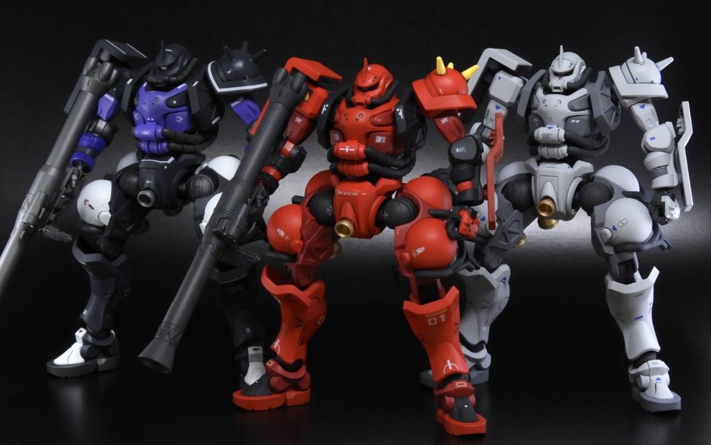 GQザク 専用機カラー揃い踏み–3枚目/制作者：ARIKA_gs