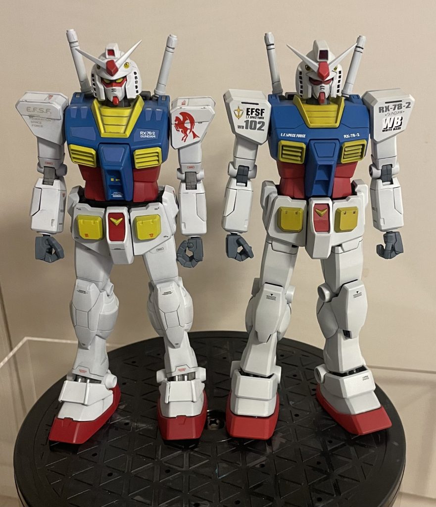 腕とかは同じなのに比べてみるとだいぶ違う