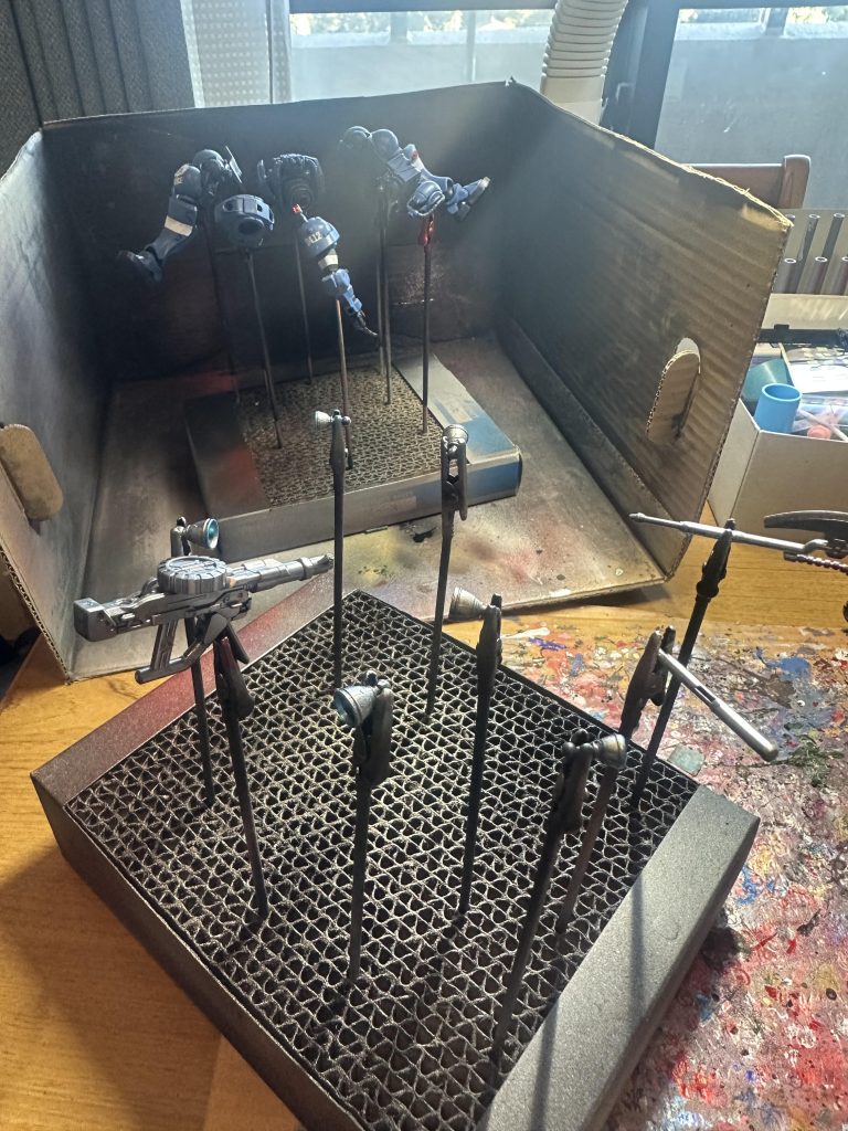 部分塗装仕上げ。外装は墨入れから艶消しトップコートで仕上げました。