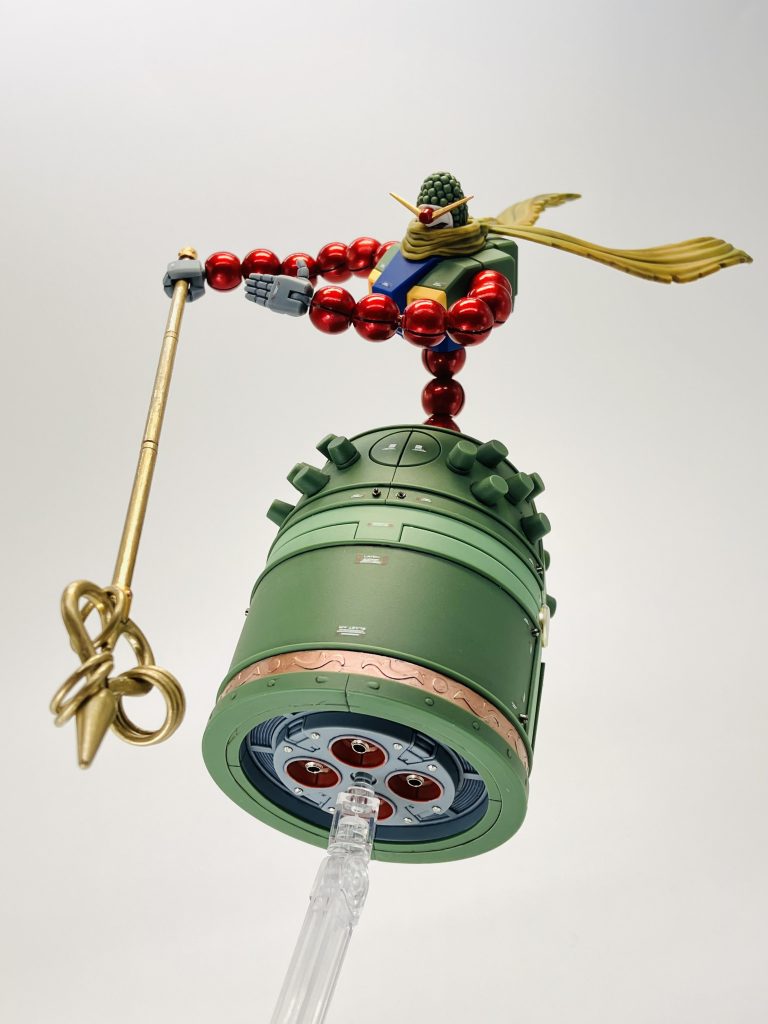 これだけの巨大な釣り鐘、裏面もちゃんとメタルパーツでディテールアップ🆙、、ほぼ見えませんが😑