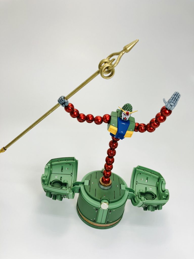 マンダラガンダム、恐怖の正体🤗　ほぼこのカットしか見えずチラ見どころかご開帳しないと中は見えませんね🫥