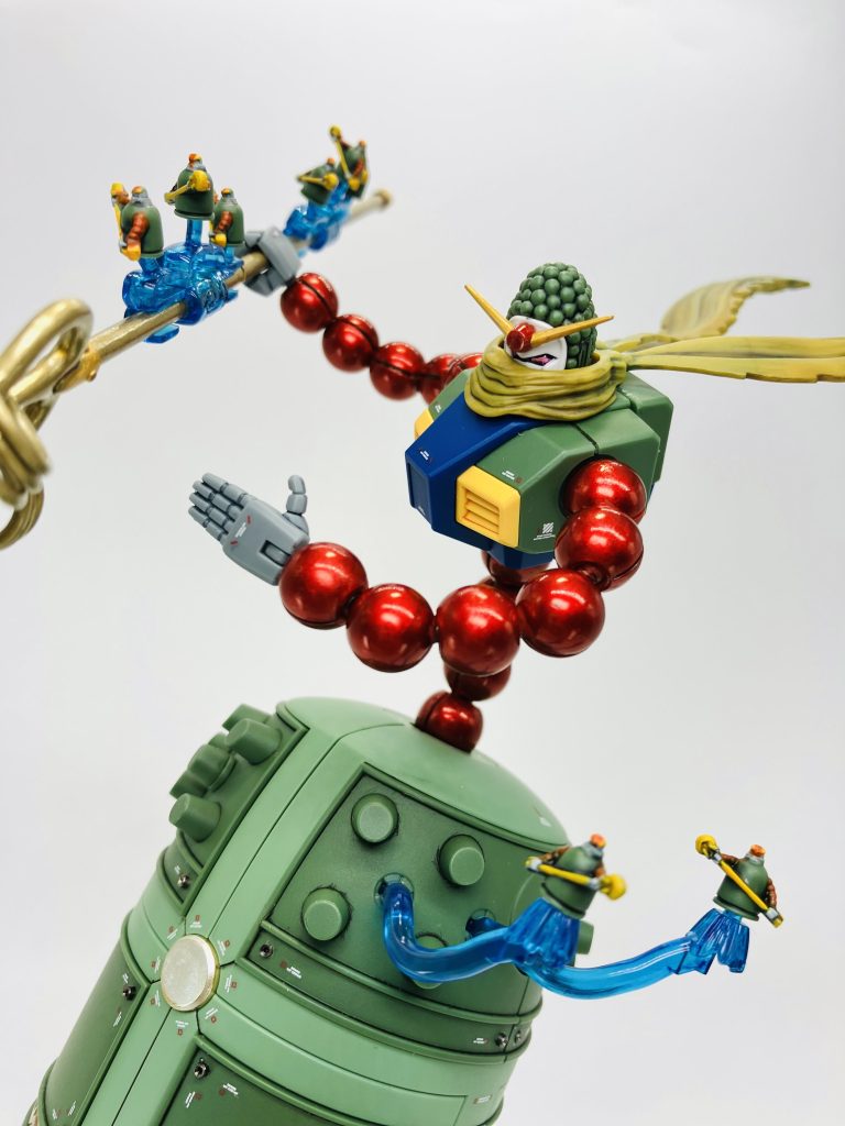 錫杖の丸い装飾や椀部の赤パーツのスジももうちょっと見映えする配置で📷撮影しても良かったかも🙄