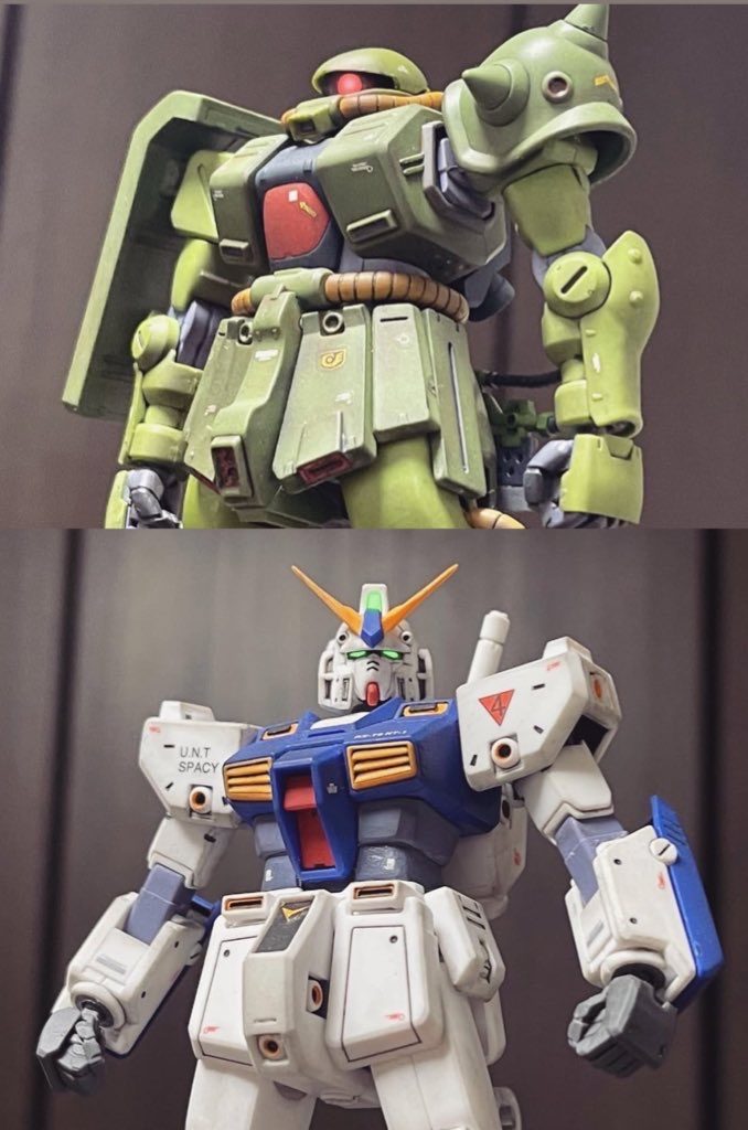 過去作のHGUCアレックスとザク改です