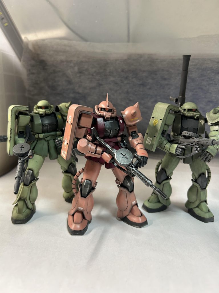 ザクは何体いてもいいのでまだまだ増やしていきます。