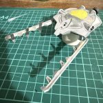 磁場発生装置を丁寧に切り出してパテで埋め。ネオジムを仕込みました。これで展開状態[…]