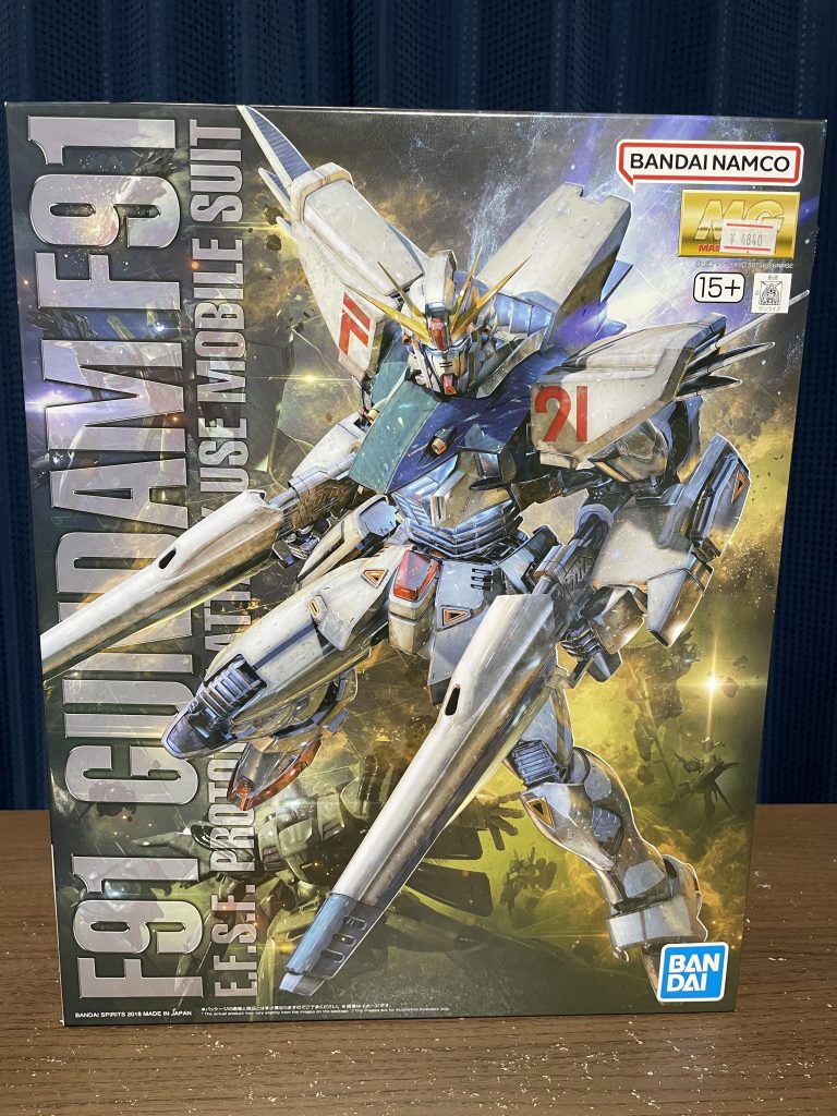 作品名：再販ゲット<p>再販していたMG ガンダムF91ver2.0ゲット出来ました😄 今は鉄血のキットを組んでるので手を付けるのは年明けですね〜</p>
