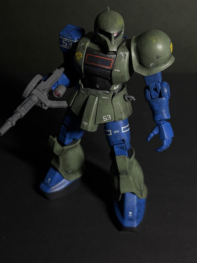 旧ザク 筆塗り全塗装–3枚目/制作者：たけ