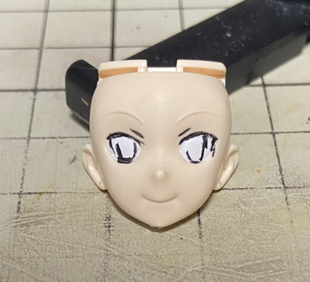 1番重要な顔は、フィギュアライズフミナで作ろうとしましたが…………下手すぎた為フリマでブキヤ製初音ミクの顔だけ購入、前髪はパテで整形しました。