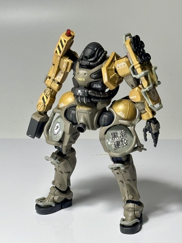 軍警ザクで自作した民間ザク(工事用ザク)でした。