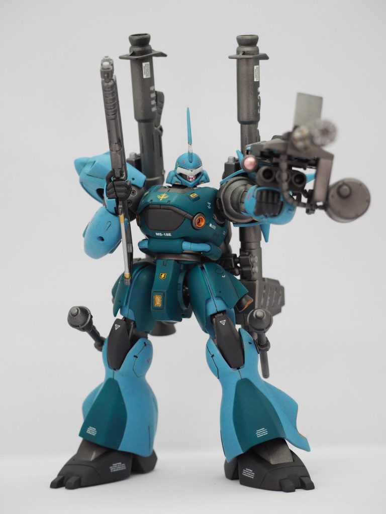 ガトリングを正面に向けて見ましたガトリングシールドが重くて構えると腕が下がってしまいます😅