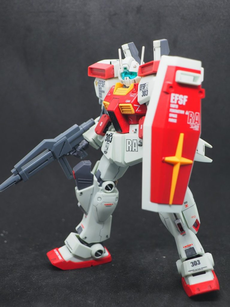 ガンスタで皆さんに私のガンプラを見ていただけたのは、このジムⅢのおかげですね(gundam-kao6)