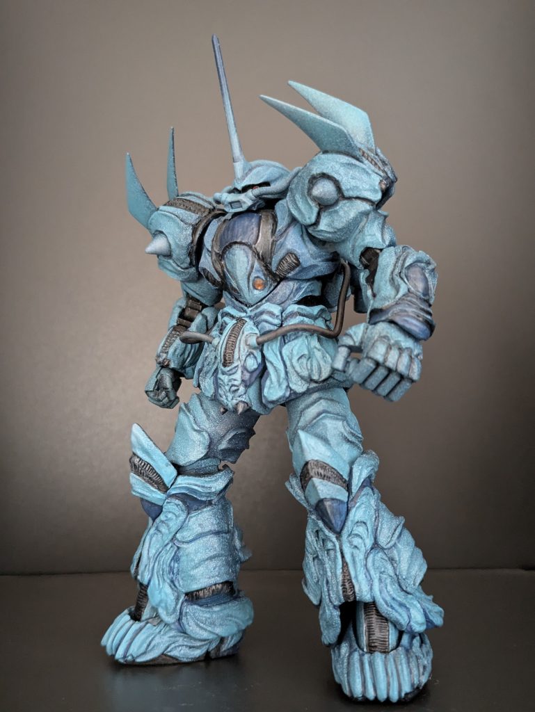 モビルスーツ自体がこういう存在な世界観の住人だと思うのでタイトルをAnother dimensionとしました。同じ方向性のガンダムとかも作ってみたいです。