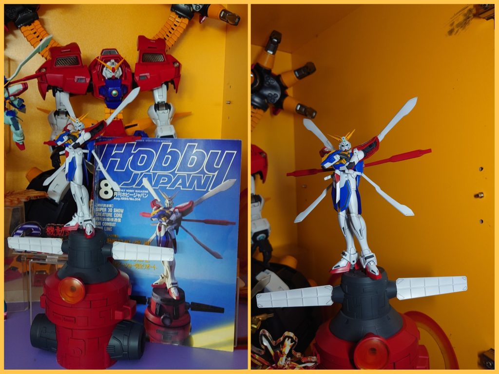 HOBBY JAPAN 1995年神髙達 G髙達 套裝 BURNING GUNDAM GOD杜門卡遜 莉英東方不敗 石破天驚拳 爆熱神掌機動武闘伝ガンダムG 30th機動武鬪傳 機動武神傳 MASTER GRADEゴッドガンダム パーツセット ガレージキットレジンキャストキット