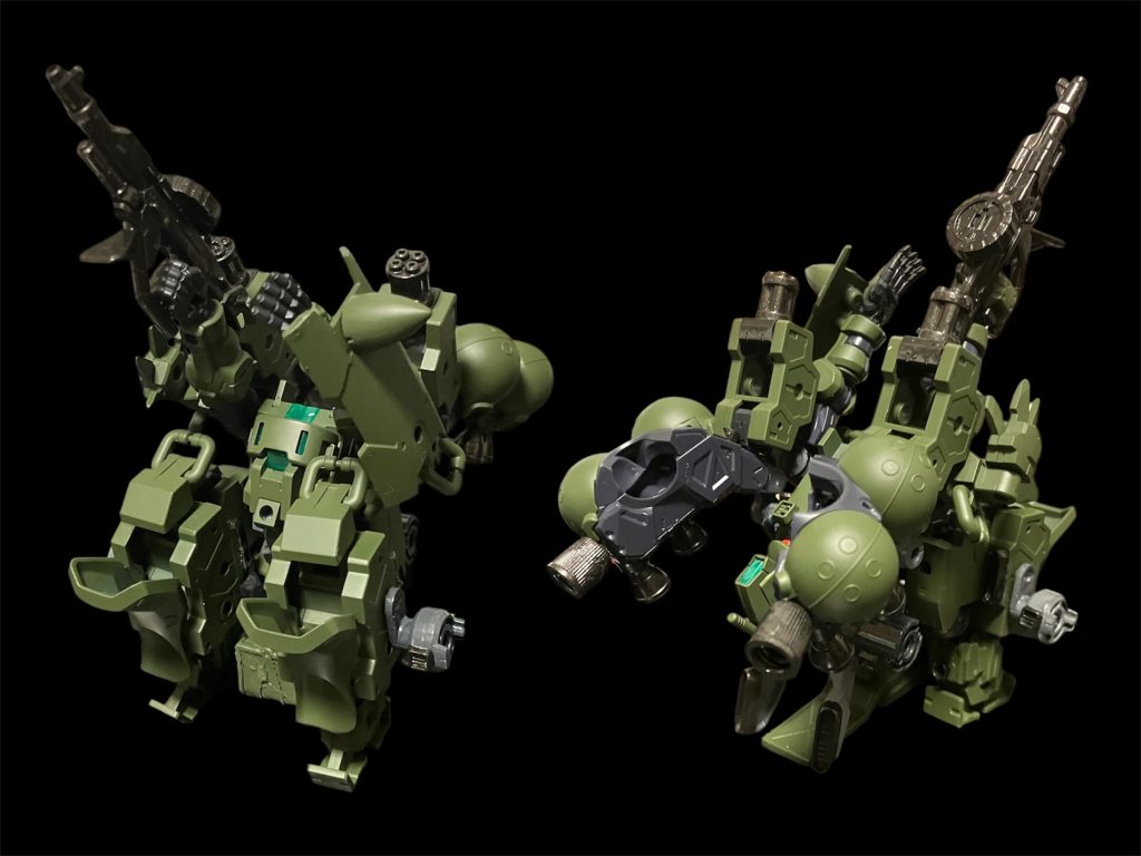 移動砲台モード^_^大型ガトリングブースターと各部に仕込んだミニブースターで機動性は！？