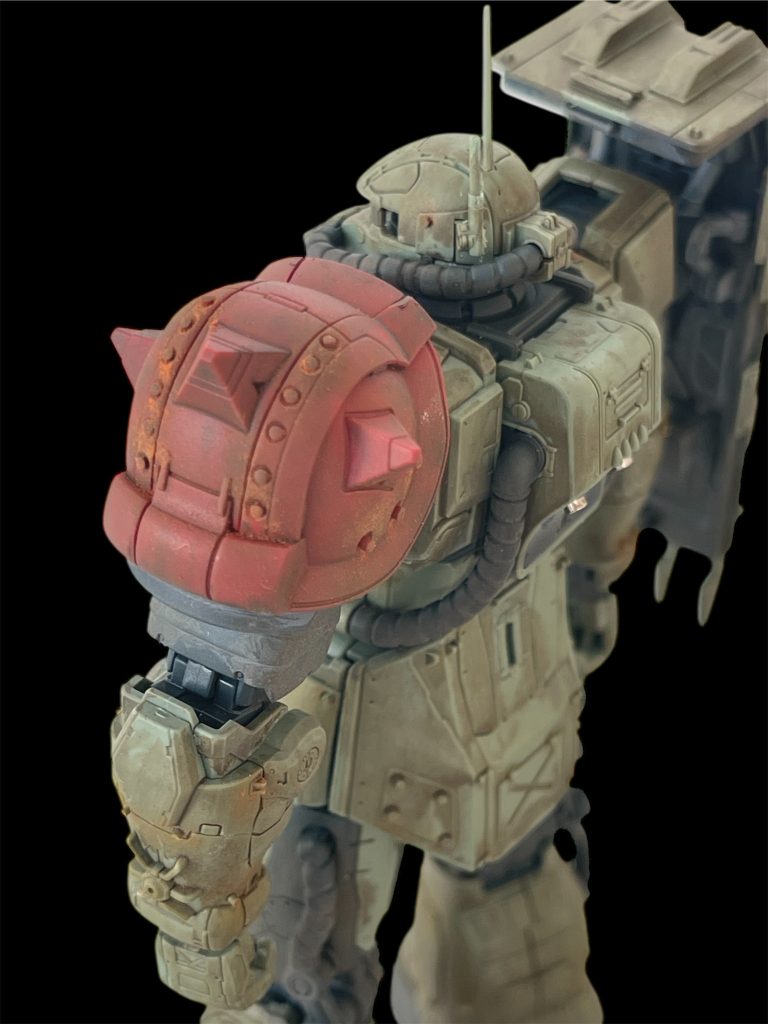 レッドショルダーは目立つ場所なのでランナーリベットを多めに。