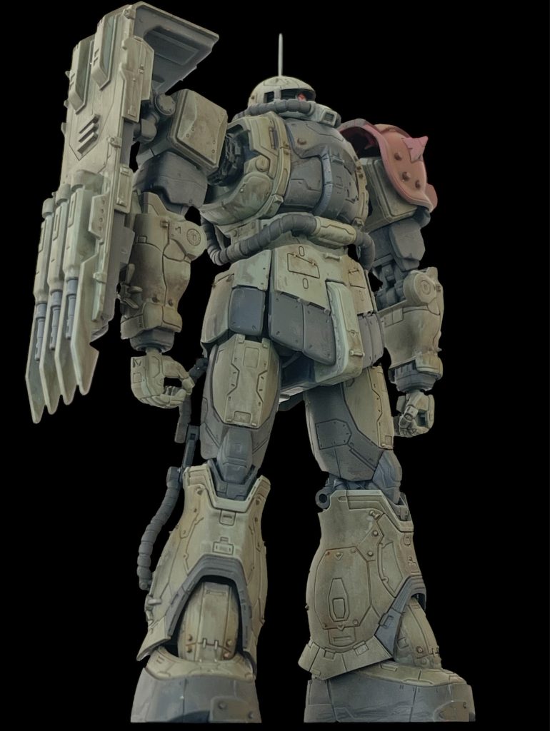 成形色仕上げということで、今回もランナーによるディテール追加を行なっていますが、元々モールドがかなり多く入ってるのでパッと見ではどこが追加されてるのか分からないと思います。