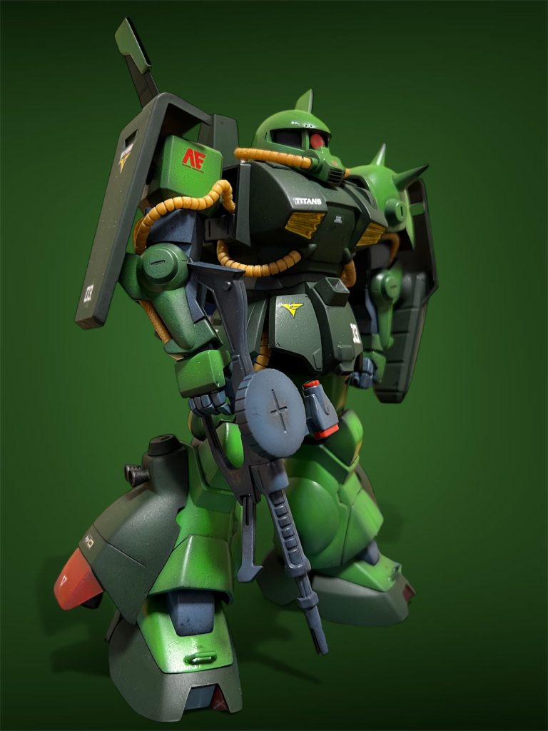 グリーンの明暗をハッキリさせたいなと思いながら塗装しました。結構いい感じになったと思います。