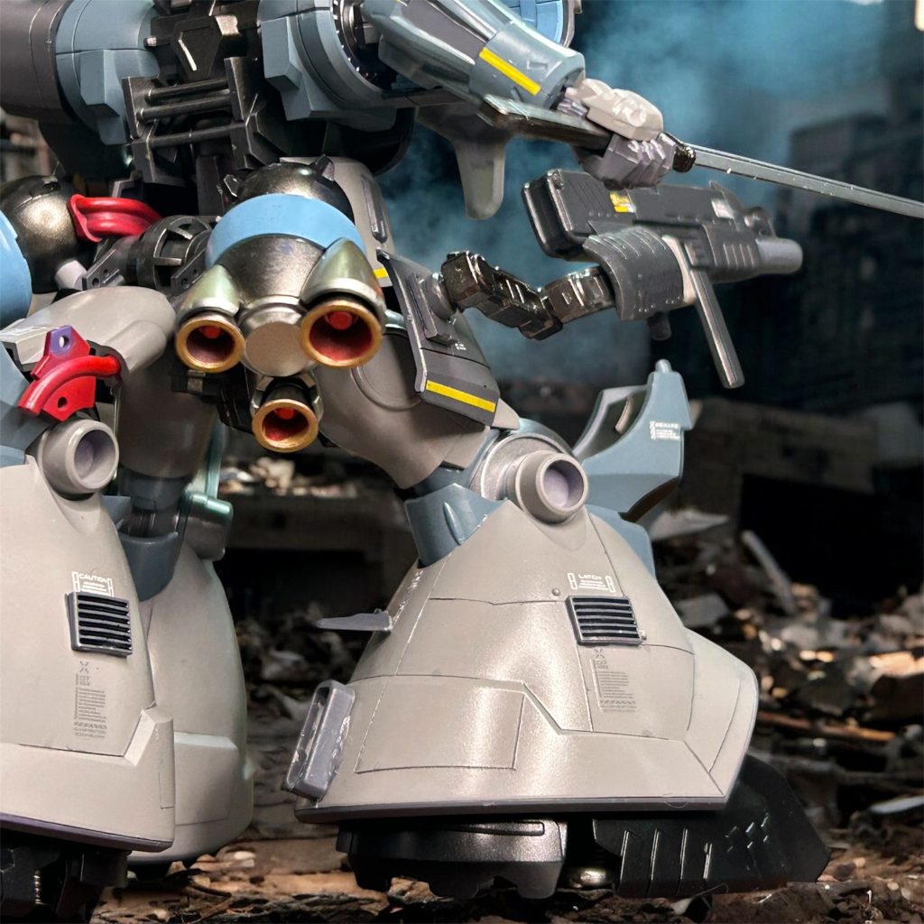 足部を中心に全体的にスジボリしてます。