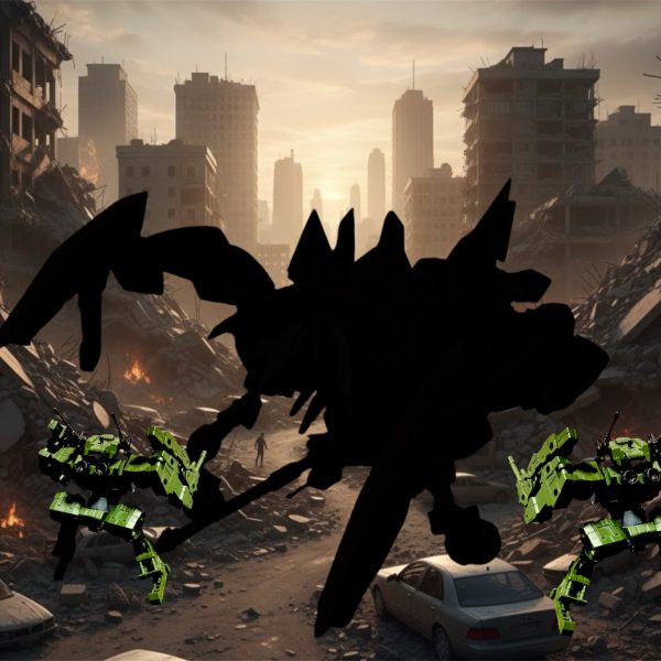 エヴォルブグレイズの起動に失敗。その後は「サーヴァント」を使って、いざこざや軋轢に揉めつつも火星の地方自警組織と関係を築きつつあったある日。突如、近隣の都市に現わる異形。まさか、伝説のMAが！？果たして？（6枚目）