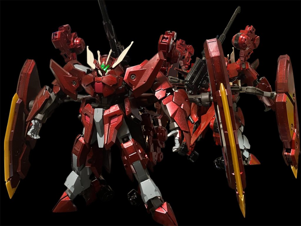 正面。ひたすら横幅がデカい^_^今回、タイマン番長だけにならず暗殺者としてのシクラーゼ好みのカスタムを施してみました^_^