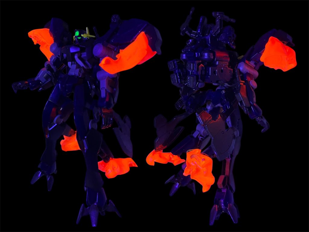 バーストモード^_^エフェクトは百均プラ板で作成^_^アインの感情の昂りに合わせて炎が出る仕様^_^