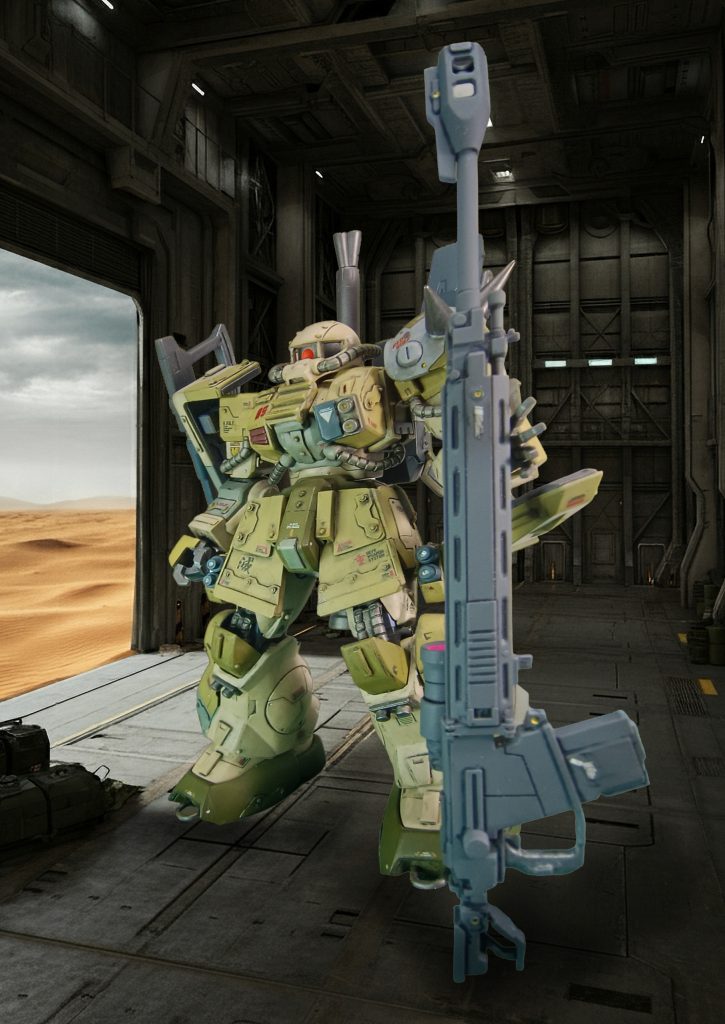 Ike主任:ザクに対艦ライフルは、🤤🤤🤤!これでカスタマイズ完了だ~!😤