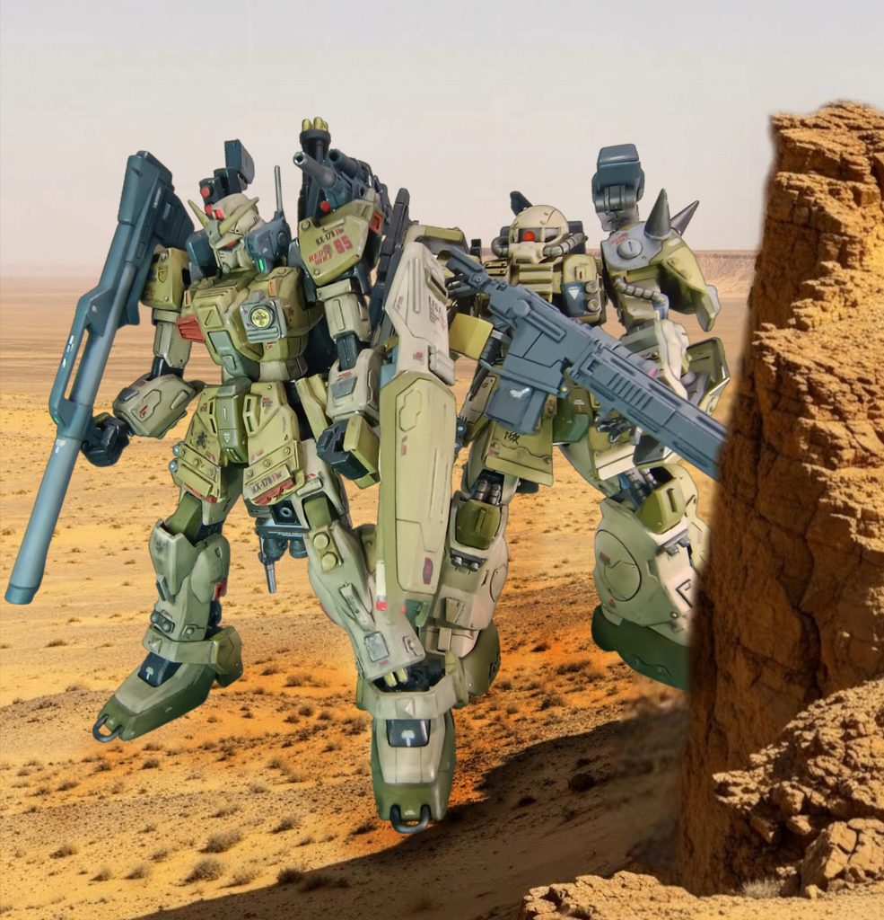 放置していたMk2の汚しが成長していて、ザックの汚しが甘く見えてしまう。埃を被るのを待つしかないか。