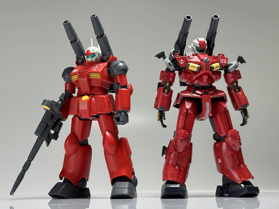 「あっちのガンキャノンとこっちのガンキャノン」。