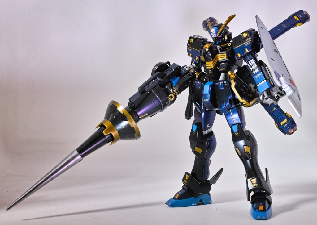 ショットランサーはキットに付いてないのでシュヴァルベ・グレイズ用ランスとコトブキヤ・バトルランスを加工。X2のショットランサーとは違うけど持ち方的に邪魔にならないし干渉もないので結果的に良かったんじゃないですかねｗ