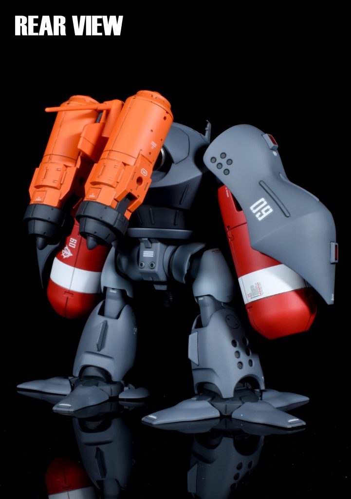 リアビュー背部のジェットパックを大型化。より長距離での作戦が可能に。