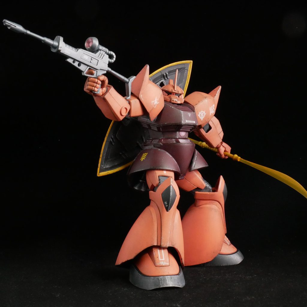 HG シャア専用ゲルググ　ウェザリング仕上げ–2枚目/制作者：navi-create