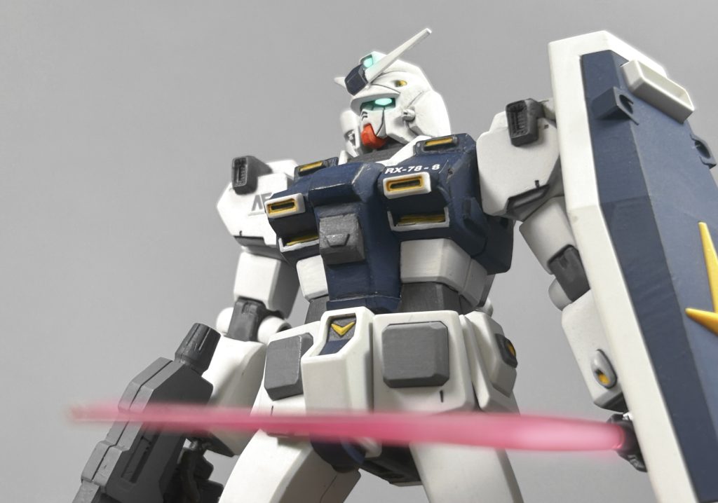 以上、ガンダム8号機でした。次回はオリジナルストーリーに登場予定のオプション装備である射撃戦装備、高機動装備、近接装備の３種類とそれらの複合装備を投稿予定です。最後までご覧頂きありがとうございました🙏
