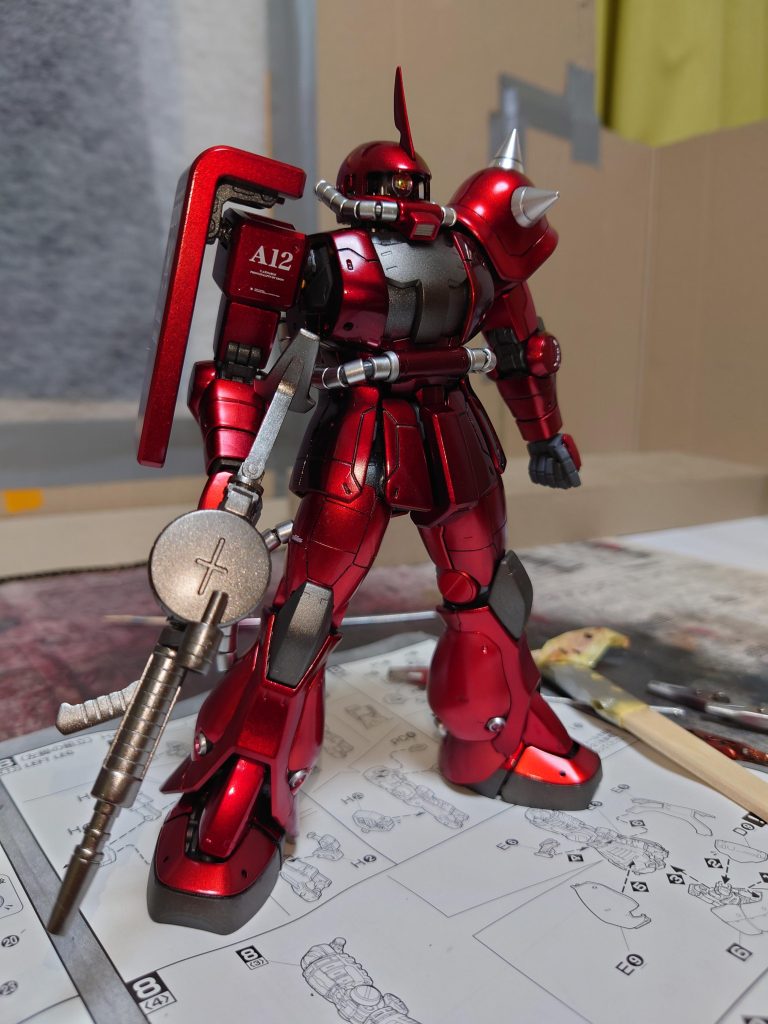 ver.2.0でモールドも少なかったので、少しだけ情報量アップしたくてスジ彫りツールがないまま、色んな道具でスジ彫りしてみました😅