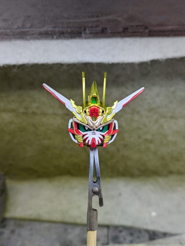 悟空インパルスガンダムの顔物凄くカッコいいんですよね　ただ…ほとんど隠れちゃうっていうね🤣