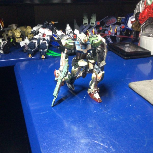 ストライクガンダムこけが生えてる風にしてみた