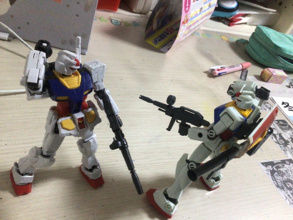 EGの万博ガンダムとファーストガンダム戦わせてみた