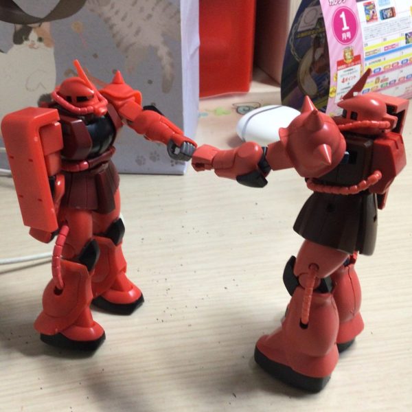 ザクⅡとシャア専用ザクのグーパン