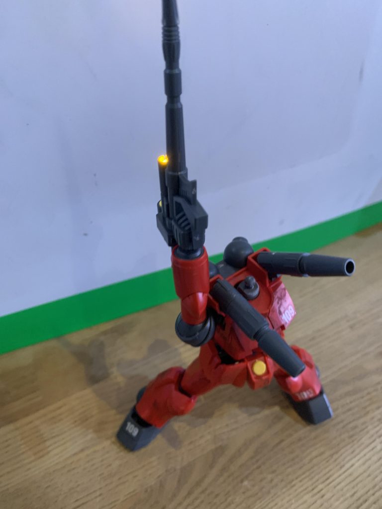 ミライトで光らせてみました。ガンプラ、超初心者です。