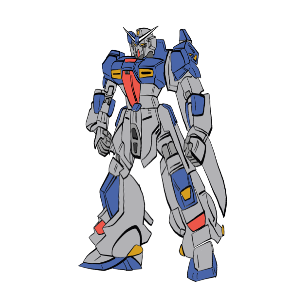 オミクロンガンダムの自分なり解釈でイラストかけた