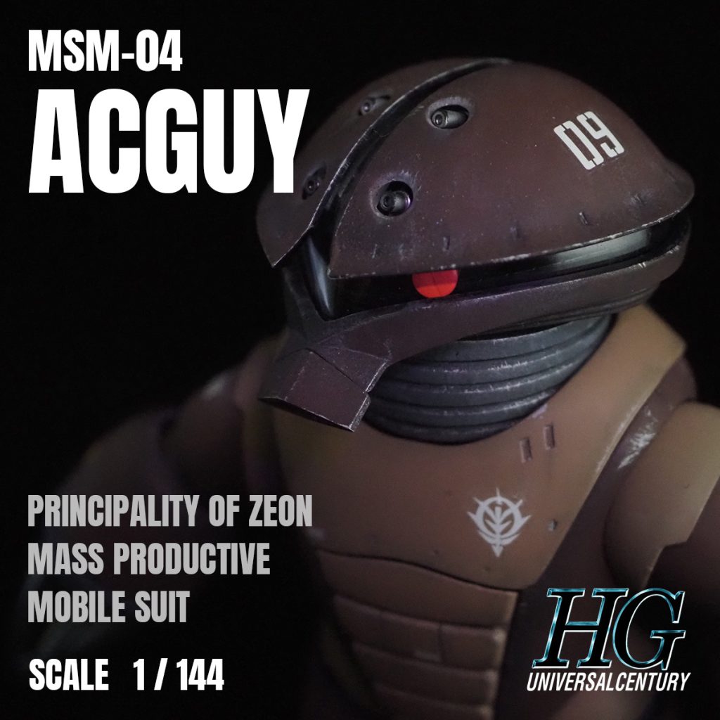 HGUC アッガイ ウェザリング塗装