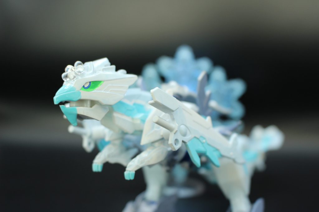 この形態が基になったゆっきーの作品のオマージュです。ヴェロキラプトルっぽさ出てますかね？