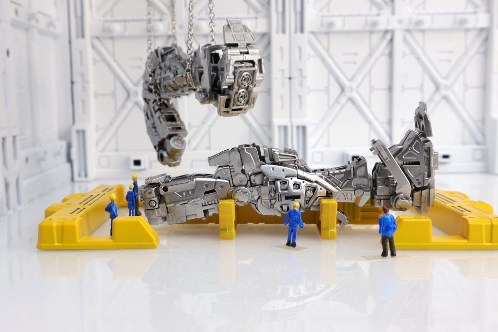 RGガンダム　試作機の確認風景　インナーフレーム