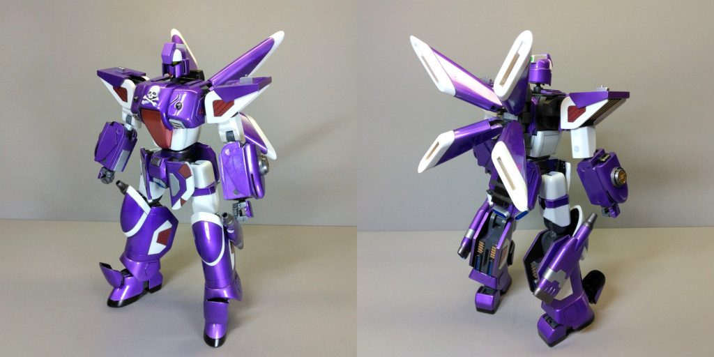 キャリバーンの手首、ルブリスウルのビームサーベル、膝横のキャノンにティルトローターパックの部品、脛裏のディテールにビルダーズパーツ、首関節にボールデンアームアームズ、を使用。純粋なガンプラ成分はこのくらい。関節部はガンプラの余剰ポリパーツ、MSGやWAVEの市販関節。ディテールアップ部分や武器の部品にMSGを使用。そのほかはプラ板とプラ棒からスクラッチしました。