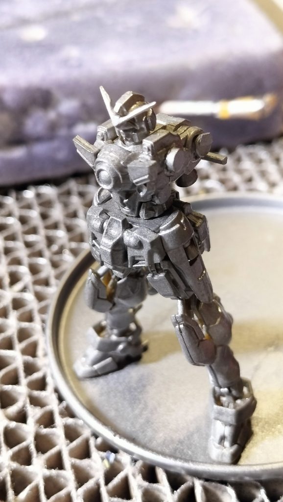 メッキシルバーを吹いたので、本当だったらギラギラになる予定だったのに・・・