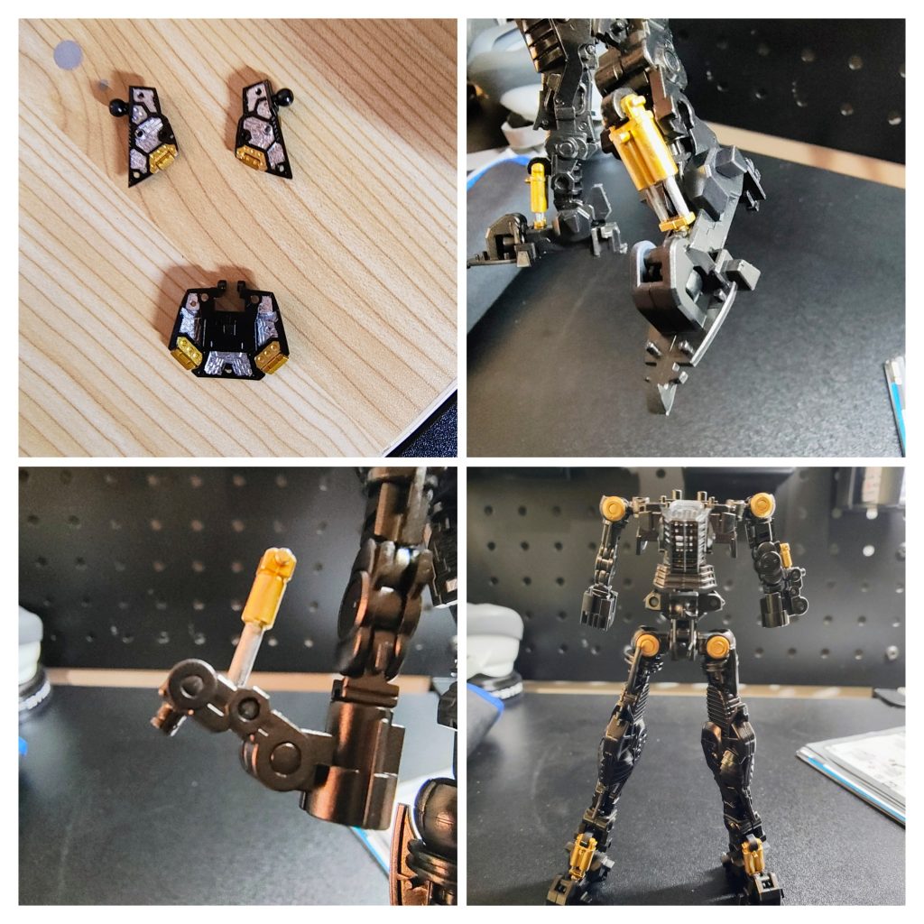 内部フレームも可能な範囲内で塗り分けました。