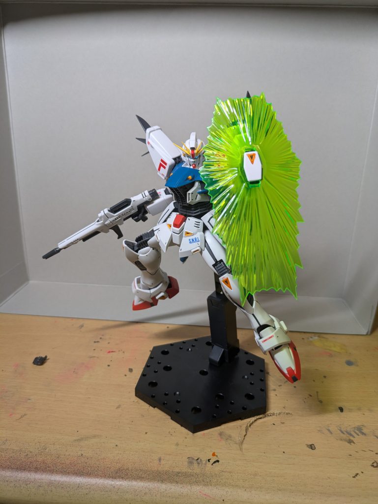 インパルスポーズ。ビームシールドを活かしたポージングをさせたいと考えていたらこのポーズいいんじゃないかとなりさせてみました。結果大成功、めちゃくちゃカッコイイ