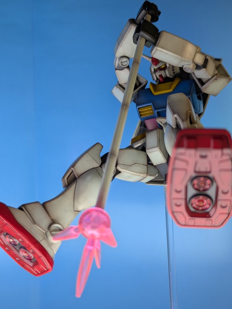 そして長い棒、〘柄〙の部分はTAMIYAさんの〘３㍉プラ棒〙を使って筋彫りと差し込みの工作をしております😚先ほどの写真と見比べると分かって頂けると思うのですが、この〘柄〙は差し替えで長さが変えられる様に制作しております！😁.