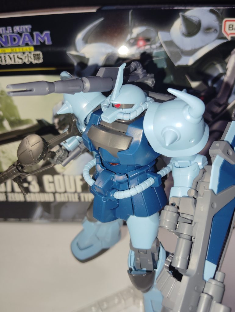 ジオンの技術者はロマンの塊みたいなものだと思うので白兵戦専用のグフもキャノン装備を用意すると思うんですよね。